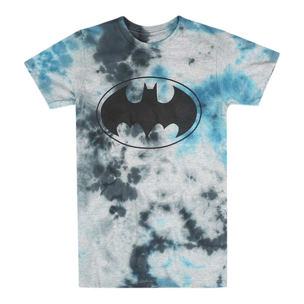 Shop Dc Comics Batman Logo Stormy Tie Dye Men S T Shirt Overstock 17380167