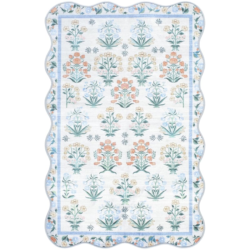 Livabliss Lavable Modern & Contemporary Area Rug - Light Blue - 2' x 2'11"