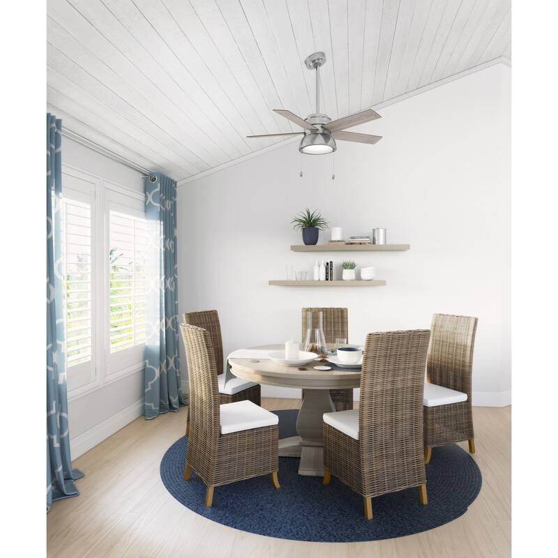 Hunter 44" Lilliput Indoor Ceiling Fan with LED Light, Pull Chain - Modern Industrial, Farmhouse - Exclusive SureSpeed!