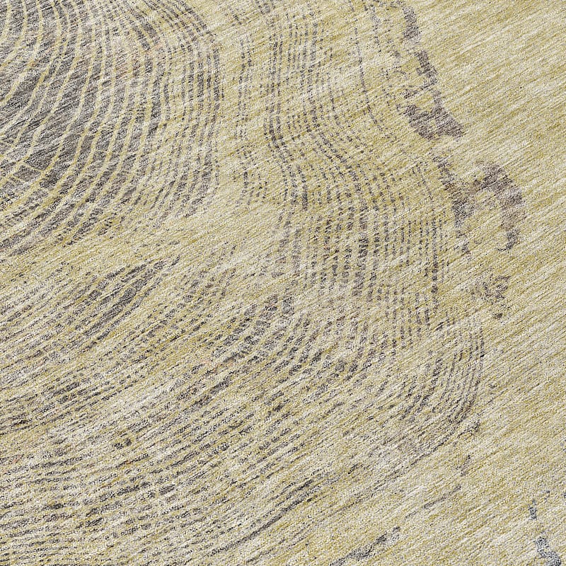 Machine Washable Indoor/ Outdoor Chantille Modern Tree Rug