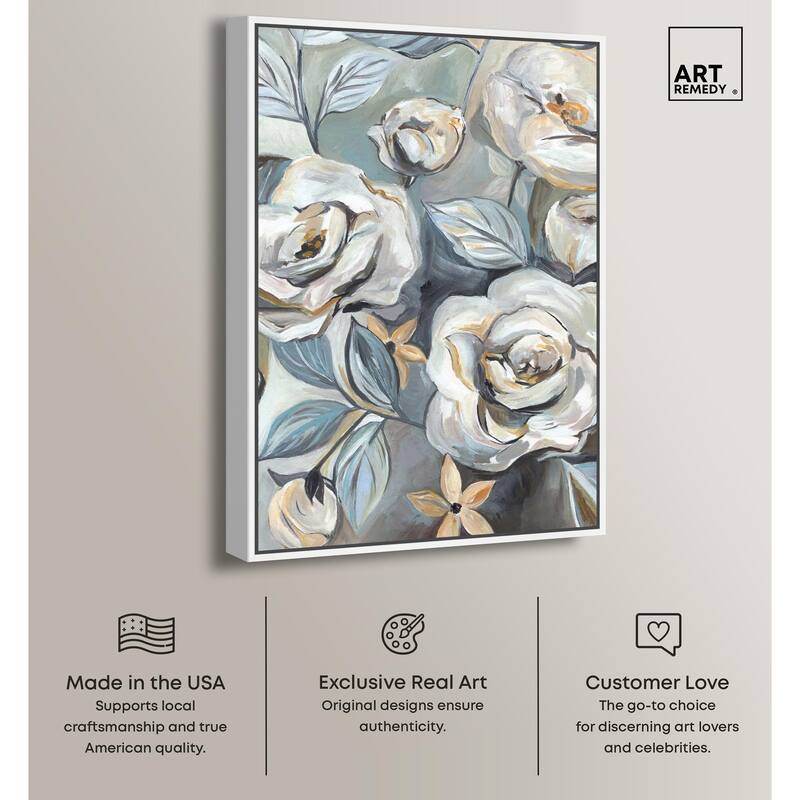 Grey Delight Canvas by Art Remedy
