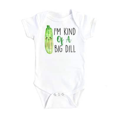 Pickle Big Dill - Baby Boy Girl Clothes Infant Bodysuit Funny Cute Newborn