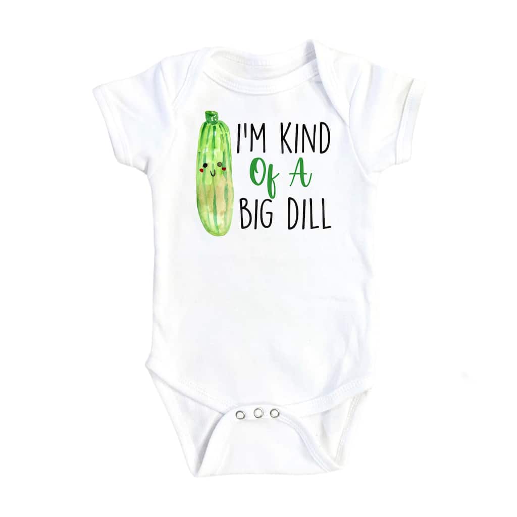 Pickle Big Dill - Baby Boy Girl Clothes Infant Bodysuit Funny Cute Newborn