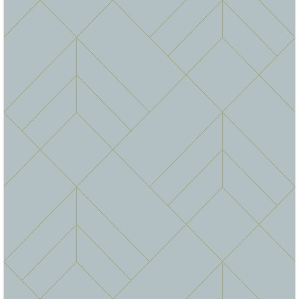 A-Street Prints Sander Light Blue Geometric Wallpaper