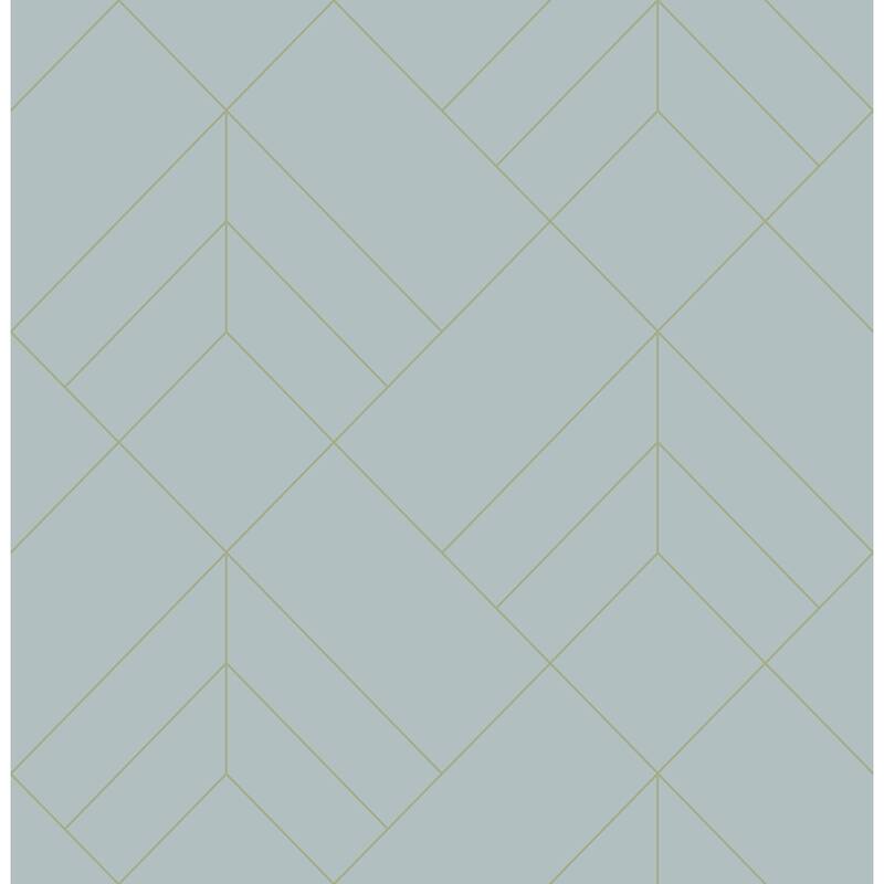A-Street Prints Sander Light Blue Geometric Wallpaper