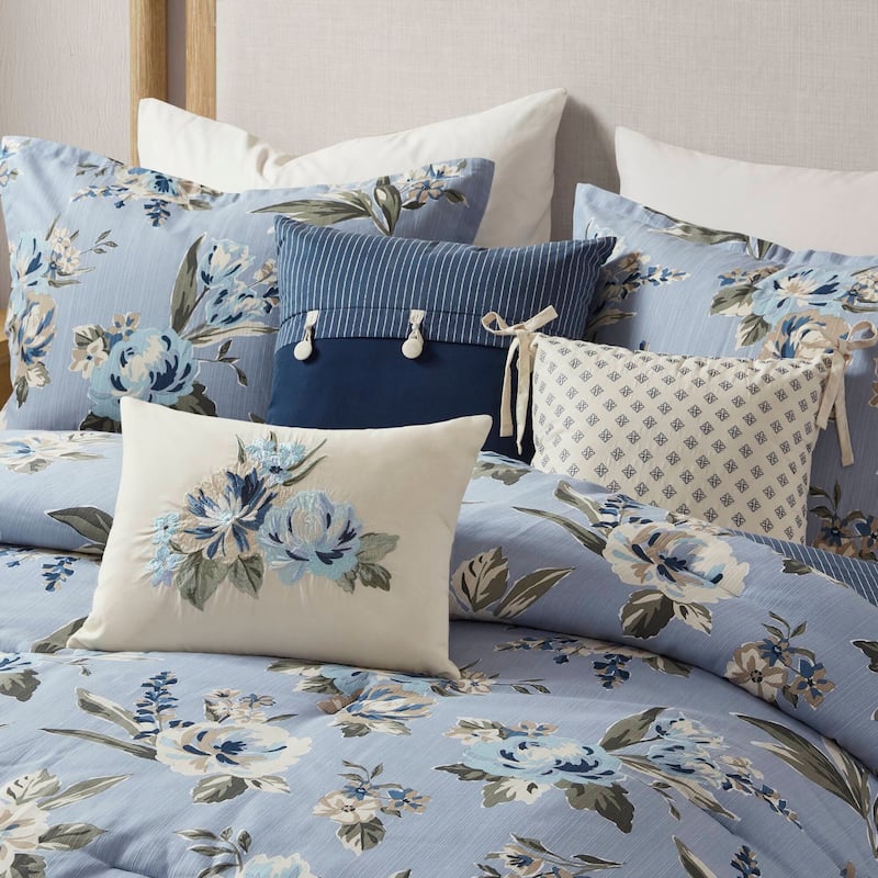 Madison Park Salara 7 Piece Vintage Floral Comforter Set