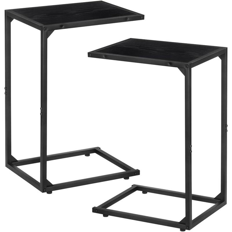 C Shaped End Table for Couch
