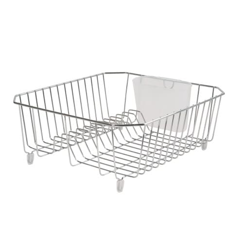 Rubbermaid 6008-AR-WHT Microban Coated Wire Dish Drainer, Small, White