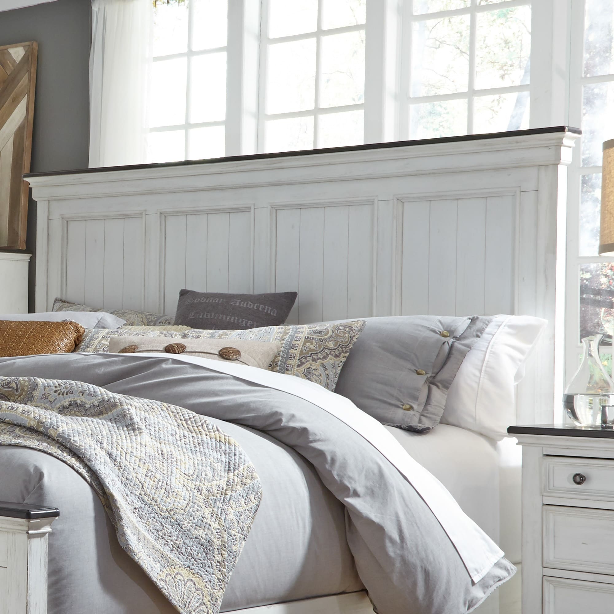 White on sale wire headboard