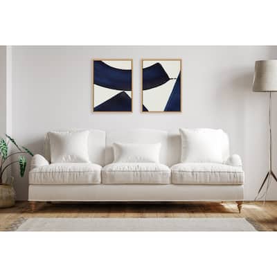 Kate and Laurel Sylvie Japandi 3 1 2 Framed Canvas Art by Rocket Jack