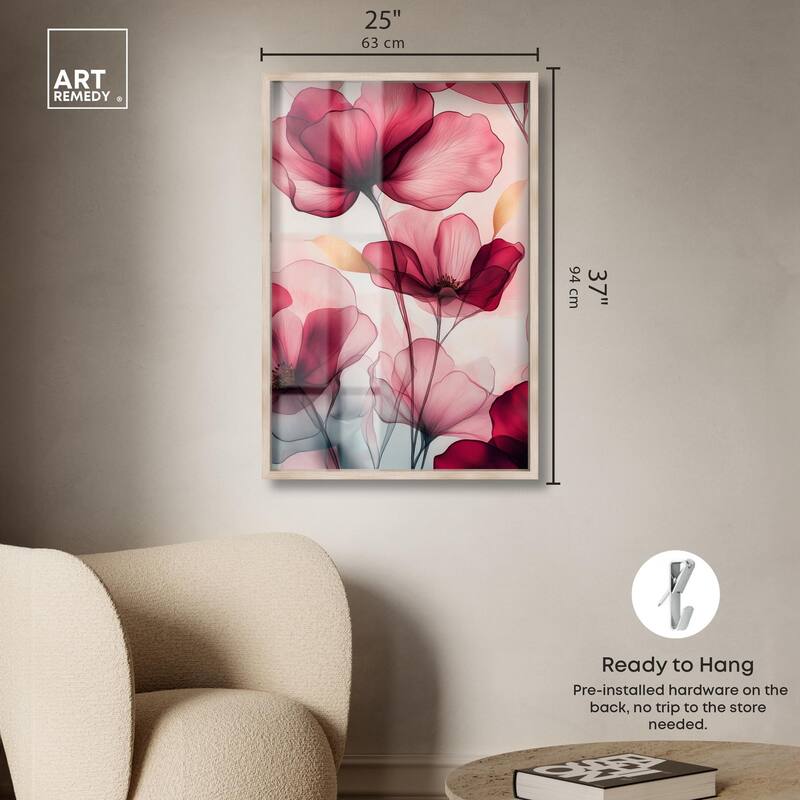 Chiffon Cherry Charm Shadowbox by Art Remedy