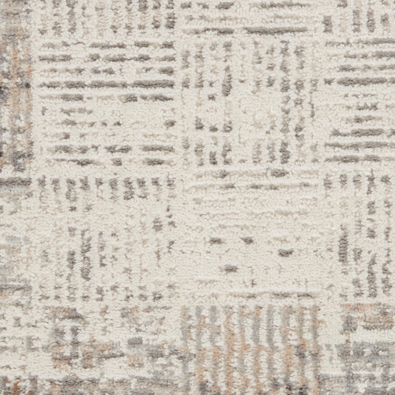Nourison Elation Abstract Modern Ivory Grey Area Rug