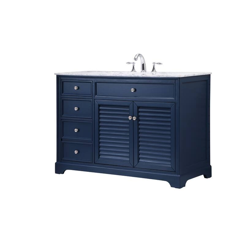 Contemporary 48" Single Bathroom Vanity Set - Blue