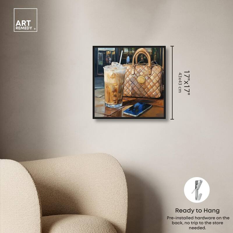 Out For Some Iced Coffee Canvas by Art Remedy