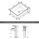 preview thumbnail 28 of 52, 24" Bathroom Vanity Sink Combo Oak Cabinet Vanity Tempered Glass/Ceramic Sink