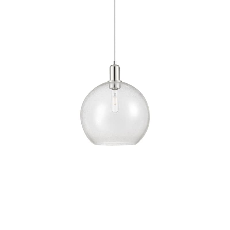 Innovations Lighting 716-1P-15-12 Athens Pendant Athens 12" Wide - Polished Nickel / Seedy