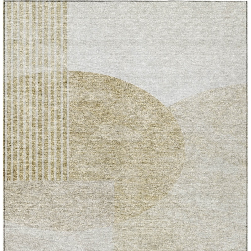 HomeRoots Geometric Transitional Rectangle Outdoor Rug