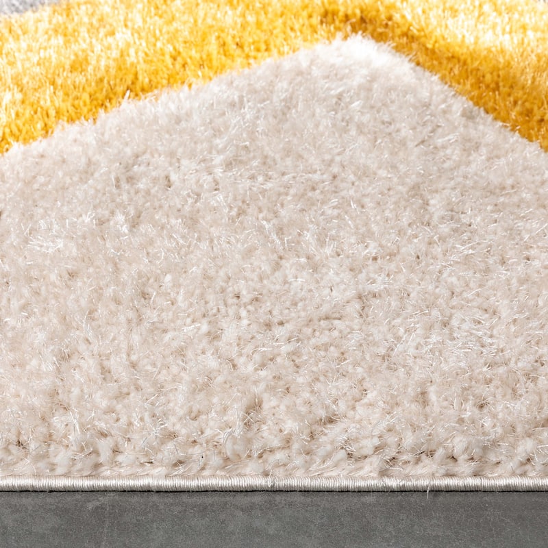 Well Woven San Francisco Posh Geometric Shag Area Rug