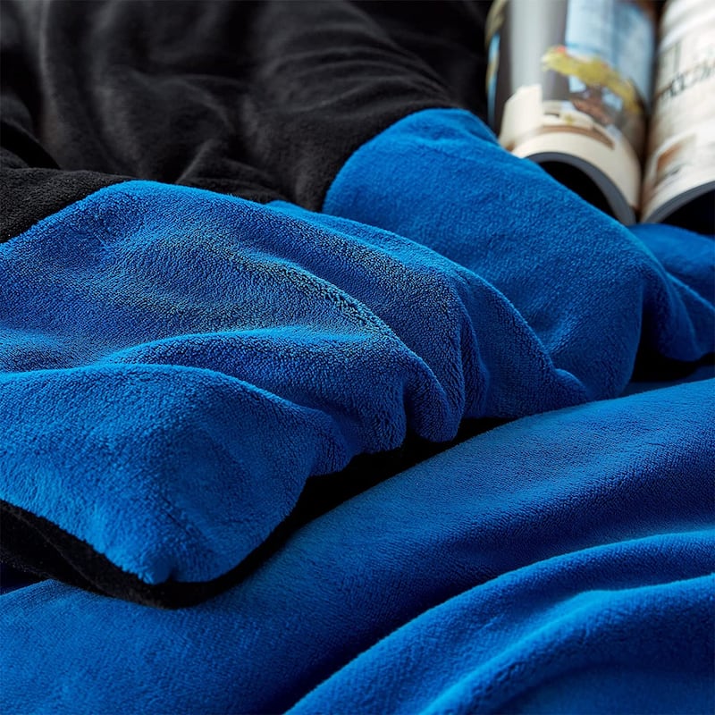 Even Heroes Need Sleep® - Coma Inducer® Oversized Comforter Set - Thickest Blue Line