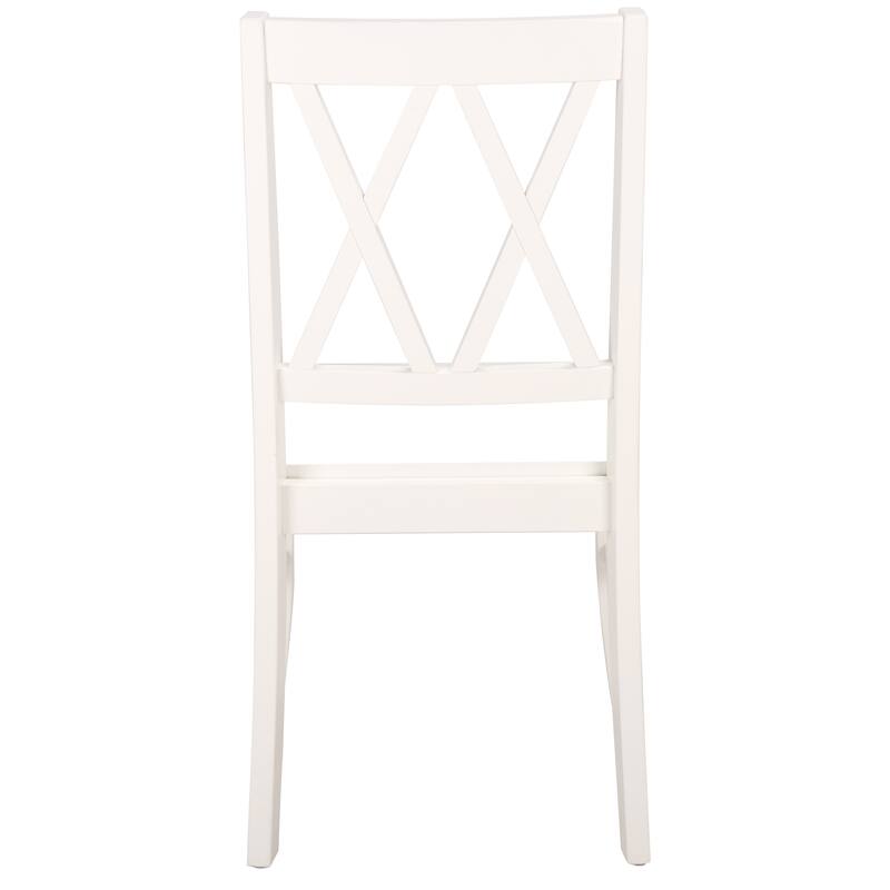 SAFAVIEH HOME Yana Double X-Back Side Chair - 18"W x 22"D x 39"H