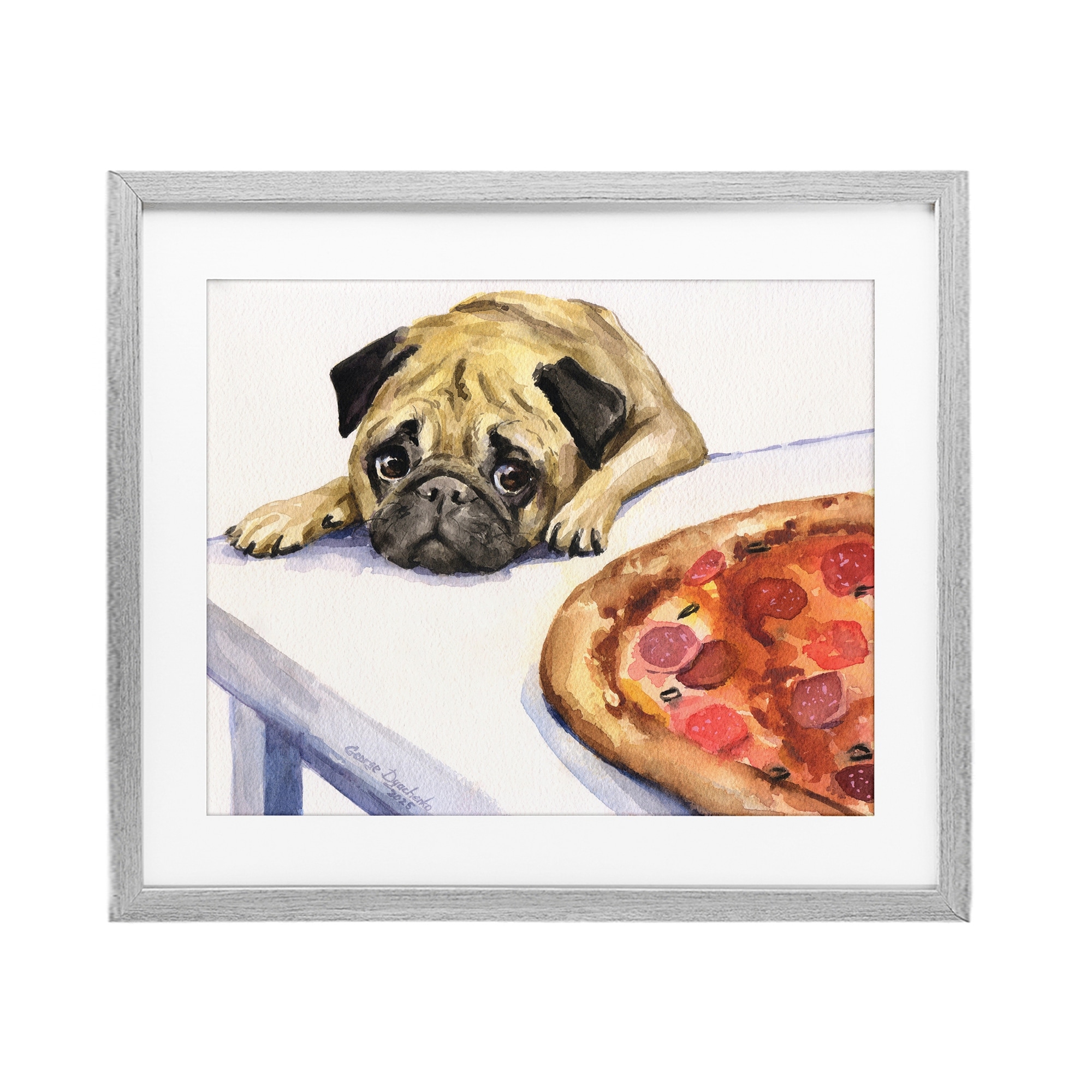 Stupell Cozy Winter Highland Calf Framed Giclee Art Design By Arlington Prints