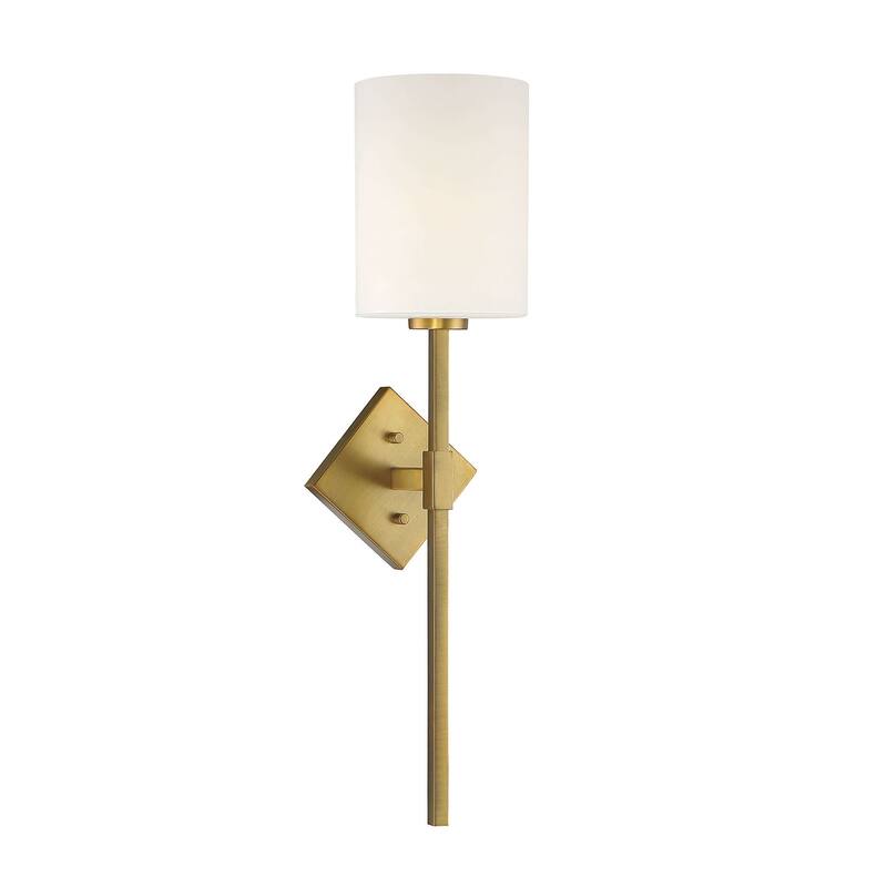 Savoy House Destin Single Light 25" Tall Wall Sconce with a Glass