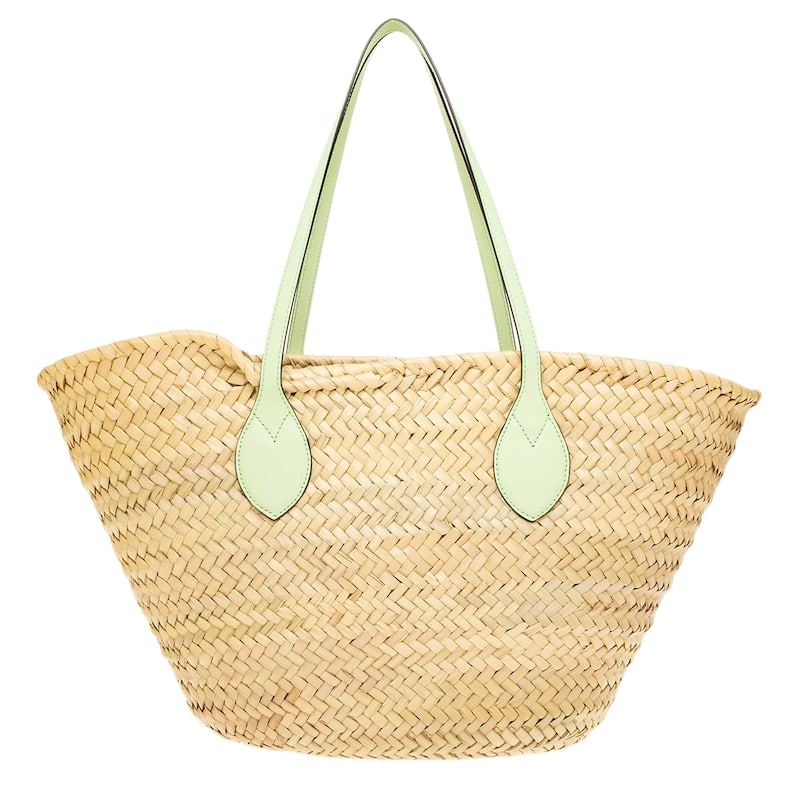 Gucci Raffia Basket with Plexiglass Logo