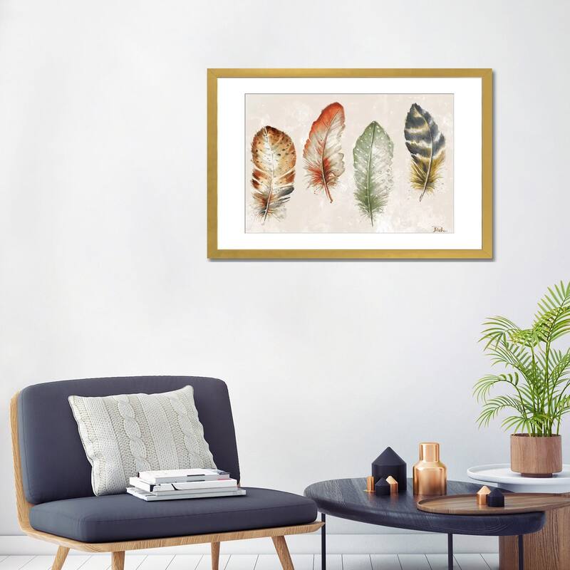 iCanvas "Watercolor Feathers" by Patricia Pinto