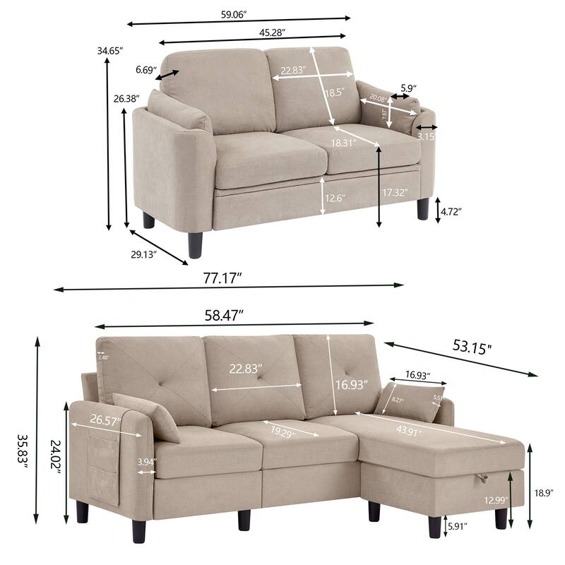 3 Piece Living Room Set