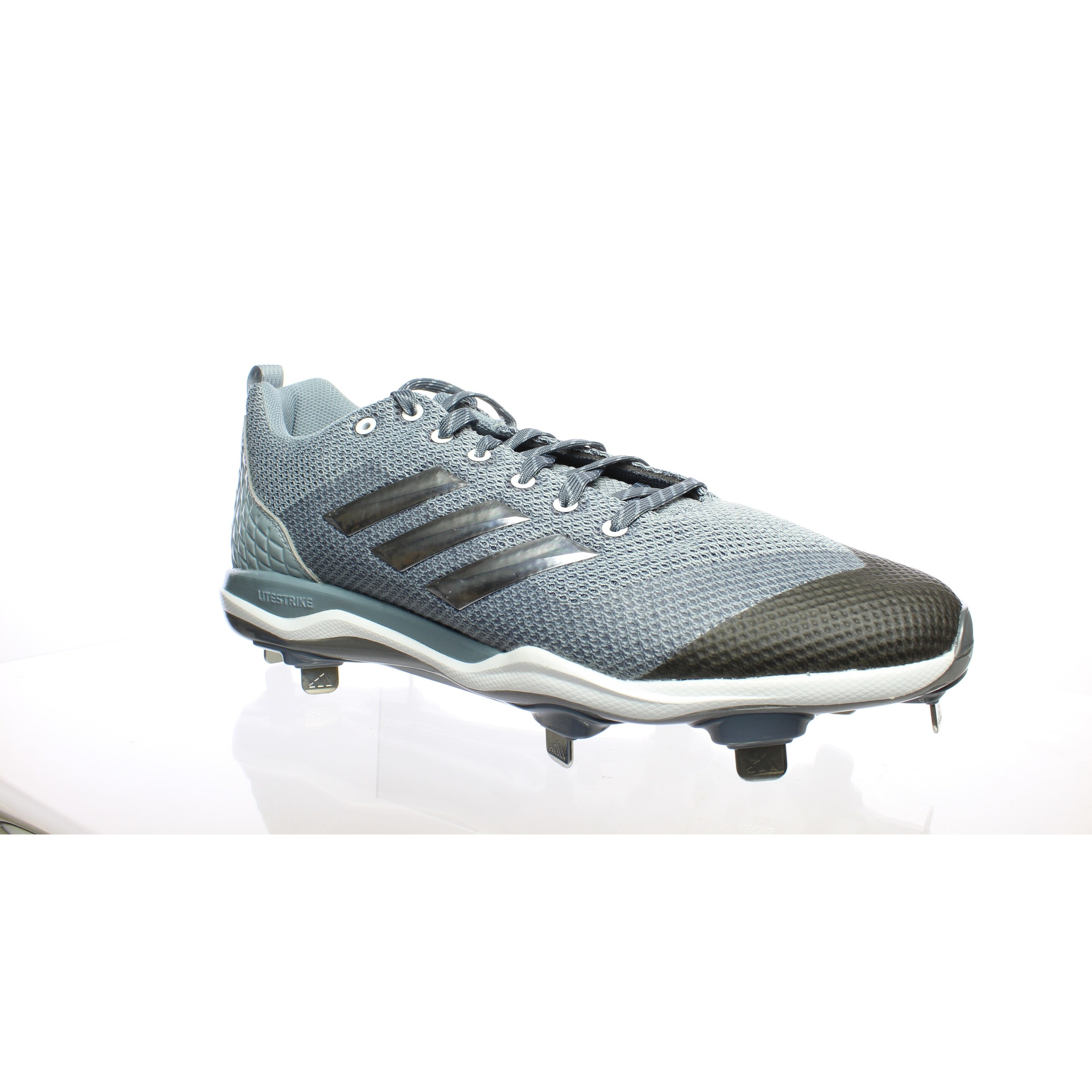 Shop Adidas Mens Power Alley 5 Gray Baseball Cleats Size 12 5 On