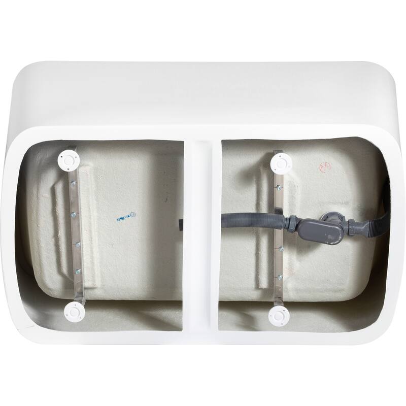 49" Glossy White Square Acrylic Soaking Tub