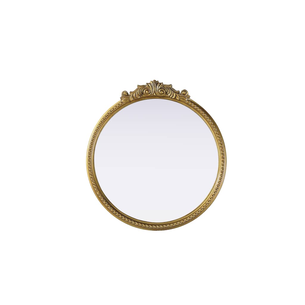 Isabeau Vintage Round Resin Mirror