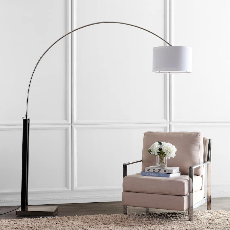 SAFAVIEH Lighting 83-inch Cosmos Arc Floor Lamp - 75"x16"x83"
