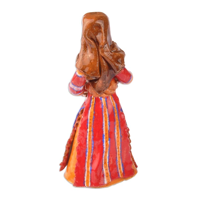 Novica Handmade The Woman From Sebastia Ceramic Figurine