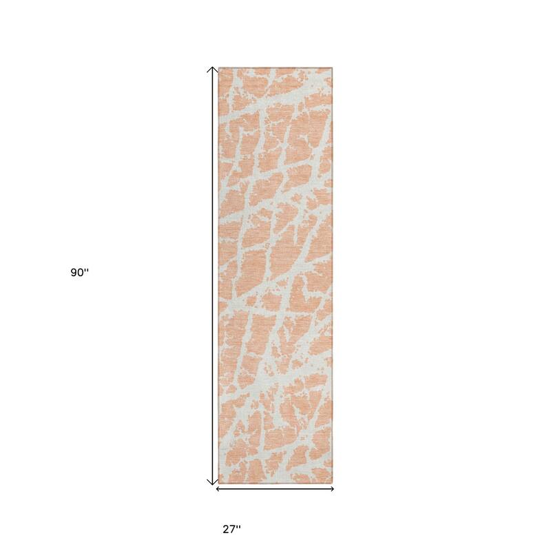 Rave Modern Art-Inspired Weather Resistant Blended Style Outdoor Rug