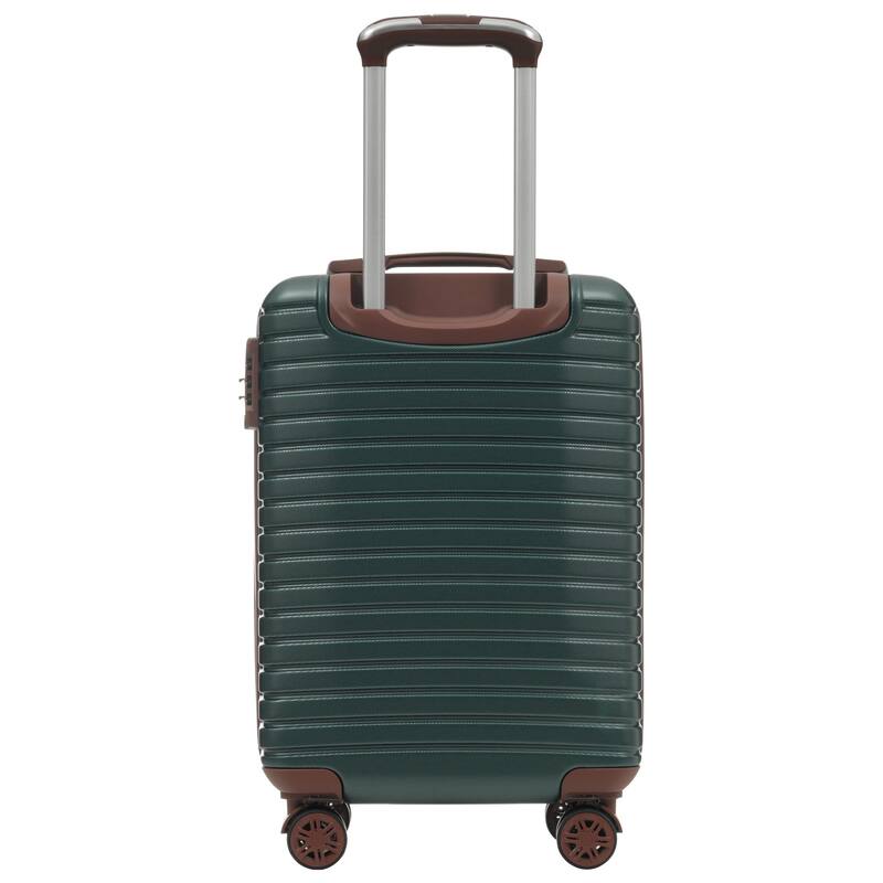 3 Piece Carry on Luggage Set, ABS Hardshell Lightweight Durable Suitcase with Wheels and Duffel Bag & Toiletry Bag, for Travel