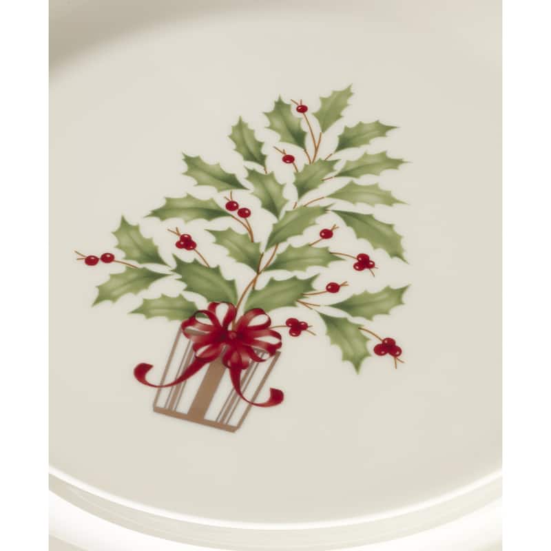 Lenox Holiday Tree Accent Plates, Set of 4