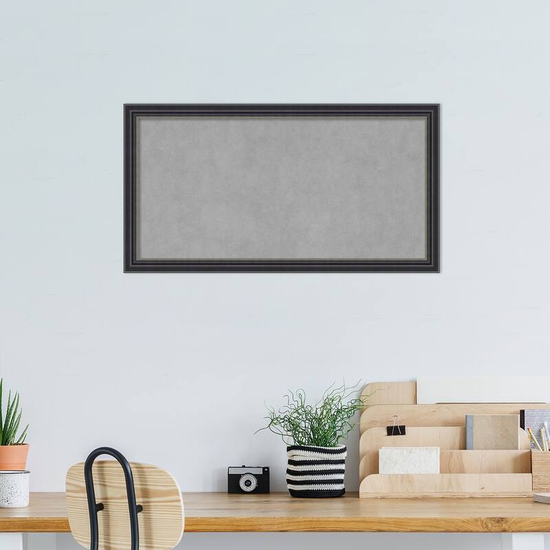 Amanti Art Stylish Black Framed Magnetic Board
