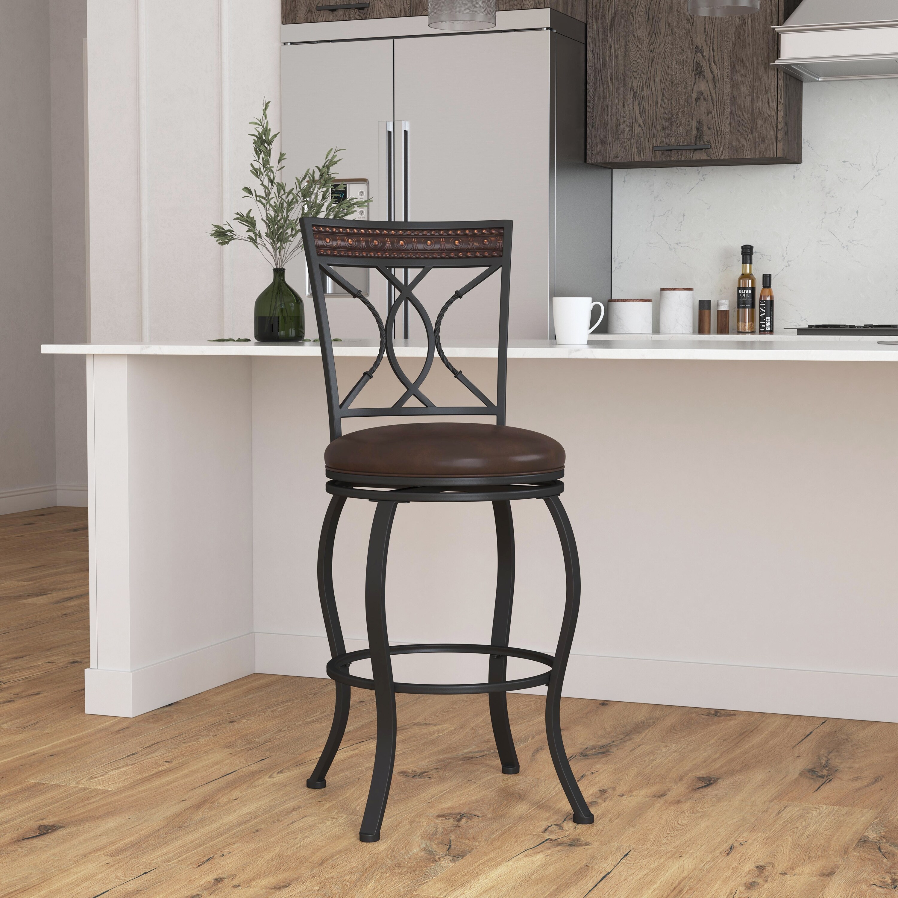 Wrought iron counter clearance height stools