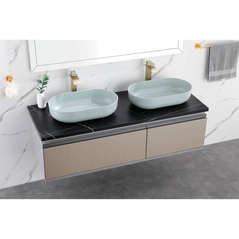 Eco-Friendly 24-Inch Acrylic Rectangular Vessel Sink, Durable and Hygienic, for Modern Bathroom Design - 24in L