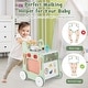 preview thumbnail 5 of 5, 6 in 1 Wooden Baby Walker w/Shape Sorter & Develop Motor Skills