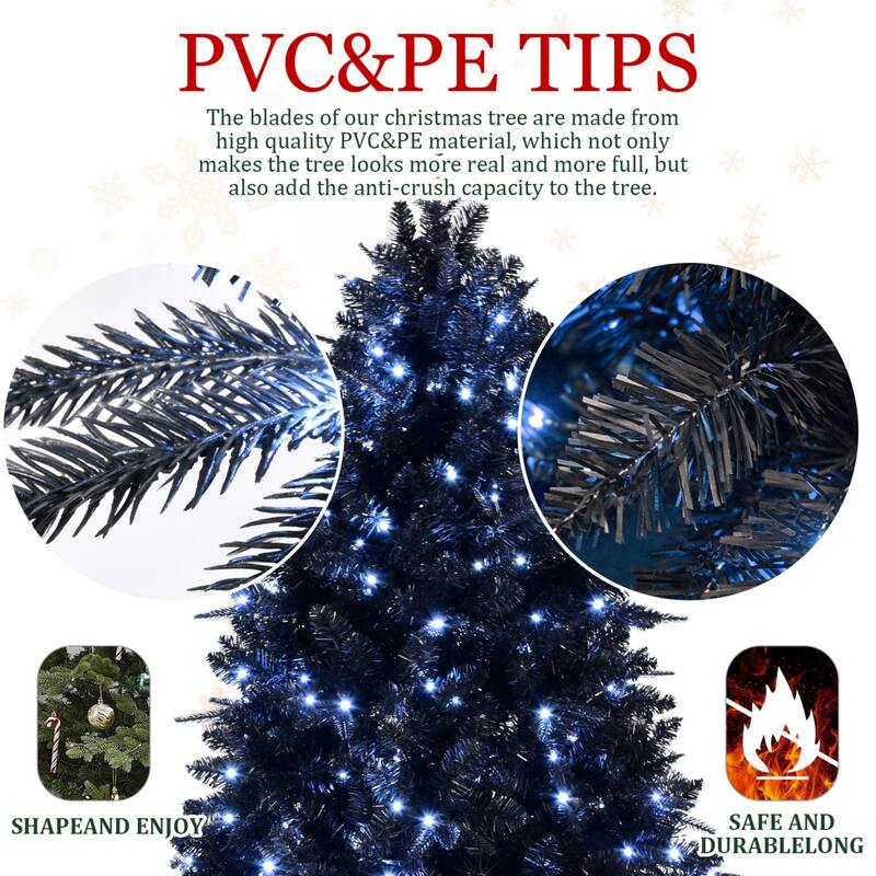 Black Artificial Christmas Tree
