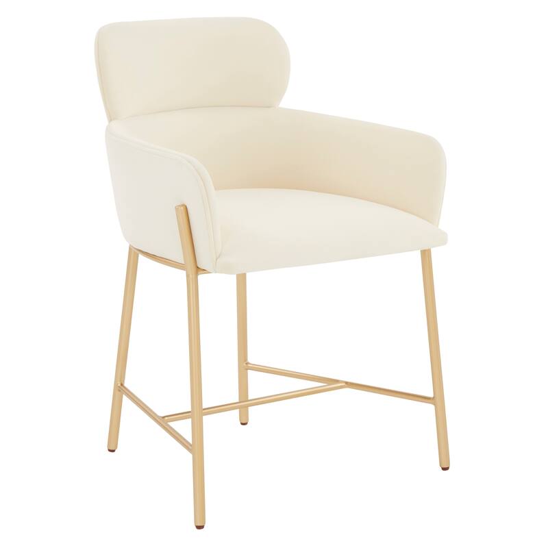 SAFAVIEH Couture Zuhal Dining Chair (Fully Assembled) - 21.9" W x 20.7" L x 30.1" H - 22Wx21Dx30H