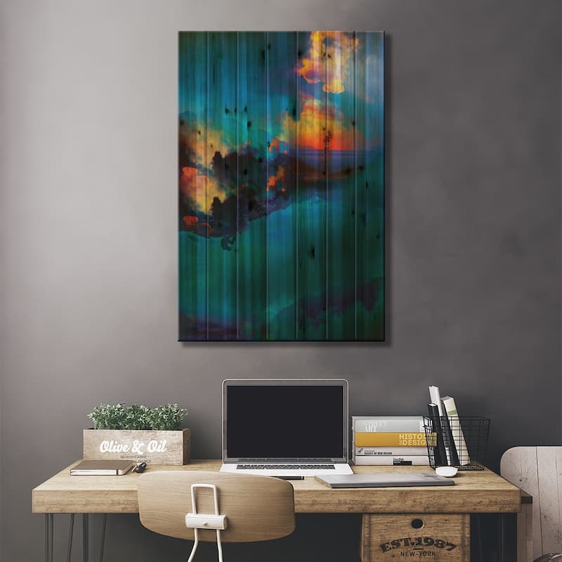 Time Keepers Print On Wood by Stoian Hitrov - Multi-Color