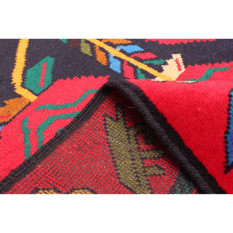 ECARPETGALLERY Hand-knotted Teimani Black Wool Rug - 2'10 x 4'7