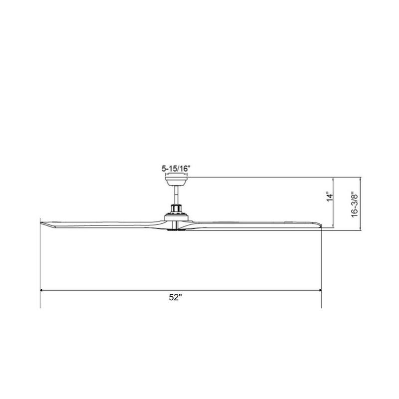 88" Rio Grande 3-Blade Ceiling Fan Oil Rubbed Bronze Finish and Walnut Blade Finish with Wall Control