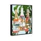 preview thumbnail 2 of 62, "Tropical Champagne Bottles", Tropical Bubbly Bottles Glam Gold Framed Canvas Wall Art Print for Dining Room