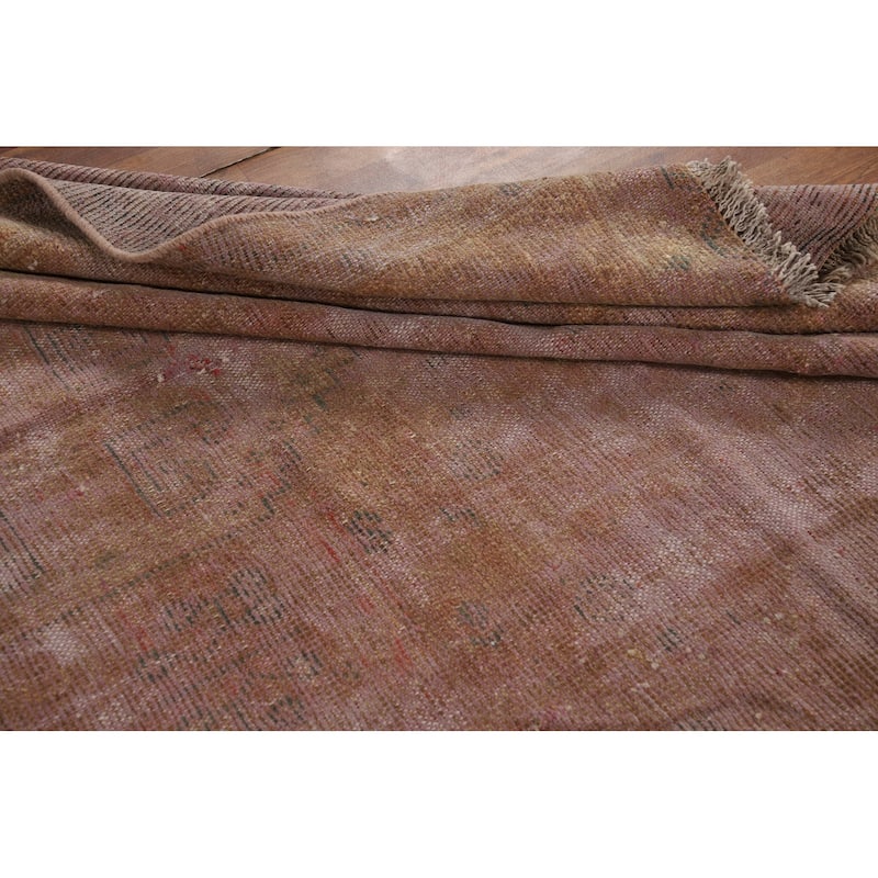 Overdyed Qashqai Persian Area Rug Handmade Wool Carpet - 6'3" x 9'1"