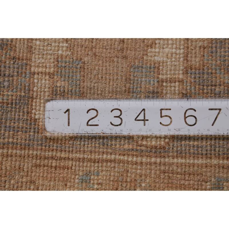 Hand Knotted Oriental 100% Wool Carpet Transitional Medallion Navy Blue & Blues Oushak Area Rug - 13' 11'' X 10' 4''