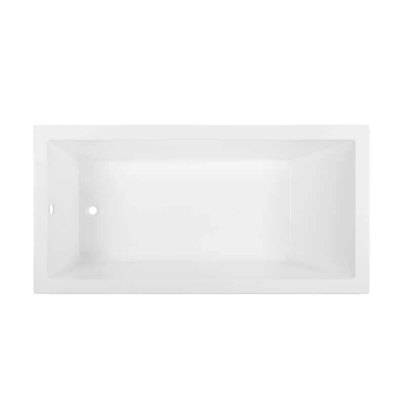 Swiss Madison Voltaire 72" x 36" Acrylic Reversible Drain Drop In Bathtub - 72x36 Reversible